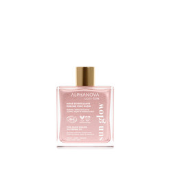 Alphanova Daily Sun, Bio Suchy Olejek z Drobinkami Pink Glow, Podkreślający Opaleniznę, 50 ml