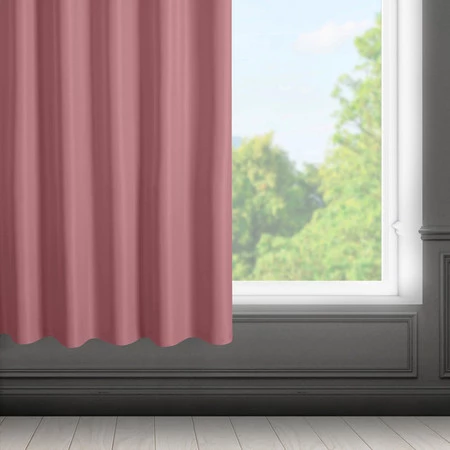 ZASŁONA GOTOWA RITA NA TAŚMIE 140 X 175 CM CIEMNORÓŻOWY