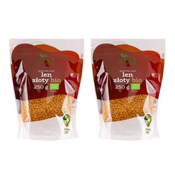 Zestaw: 2x Siemię lniane złote BIO 250 g