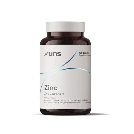 UNS Zinc Gluconate cynk 30 mg - 180 kaps.