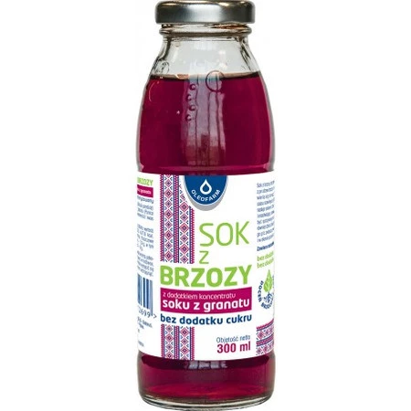 Oleofarm Sok z brzozy z dodatkiem granatu bez cukru 300 ml