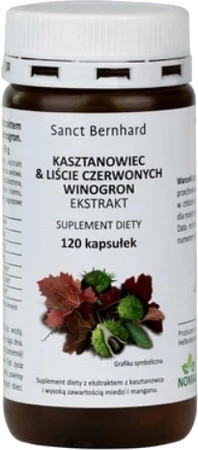Ekstrakt z kasztanowca (120 kaps.)