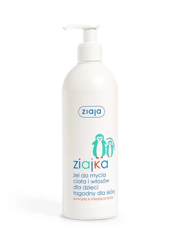 Ziajka, Żel do mycia ciała i włosów dla dzieci hypoalergiczny 400ml