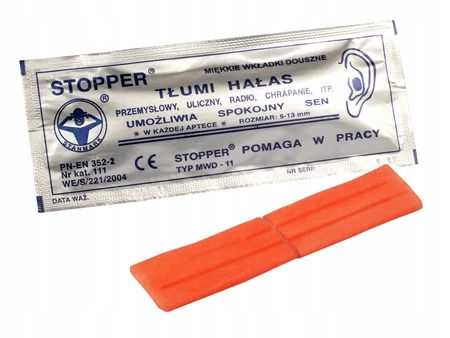 Stopper Tłumiący hałas do uszu typ-mwd-11 − 1 para - wyrób medyczny
