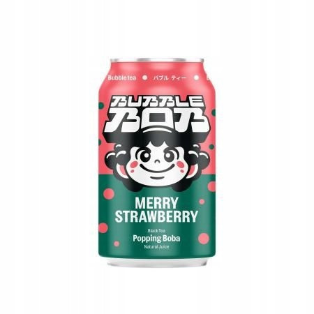 Popping Bubble Bob napój 330ml smak truskawka