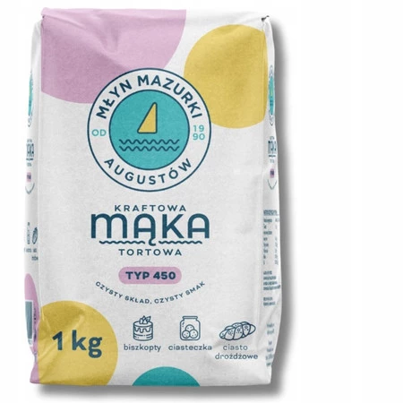 Młyn mazurki Mąka kraftowa pszenna typ 450 1 kg