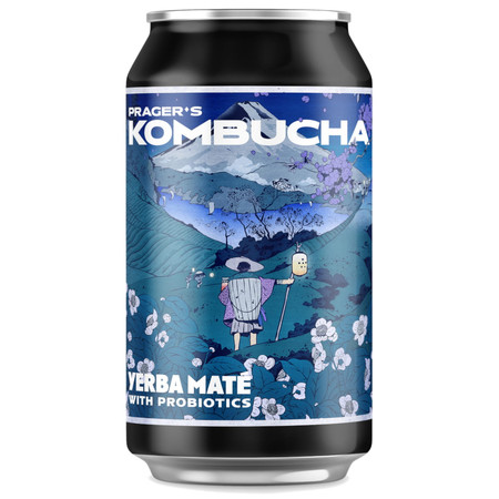 Prager's kombucha Yerba Mate puszka 330ml