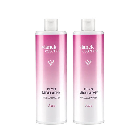 Zestaw: 2x Vianek Essence płyn micelarny Aura 400ml