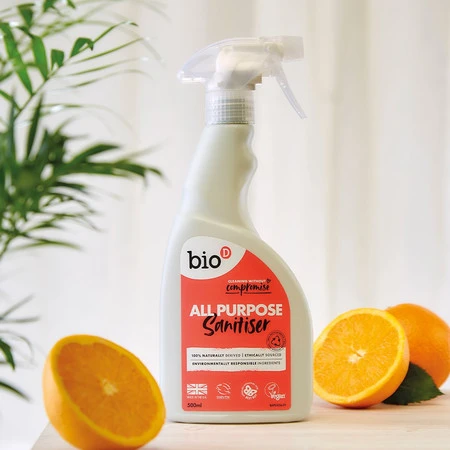 Bio-D, Spray do czyszczenia różnych powierzchni, 500 ml