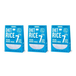 Zestaw: 3x DIET-FOOD Makaron Konjac Shirataki Rice bezglutenowy Bio 385g (300g)