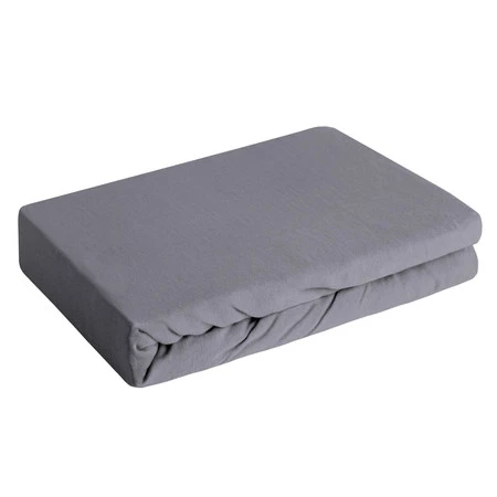 Prześcieradło Jersey3 90 x 200 x 25 cm, Ciemnostalowy