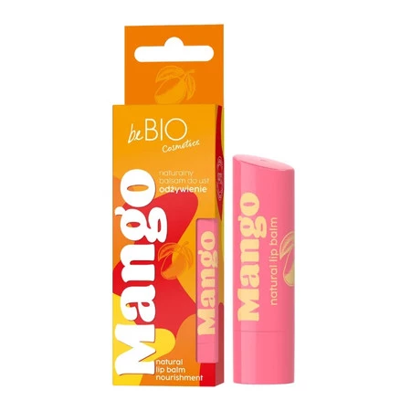beBIO Naturalny odżywczy balsam do ust z dodatkiem masła mango 5 g