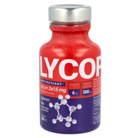 Zestaw 15 x Napój LycopenVit Antioxydant Witamina E + Kurkuma, 250 ml
