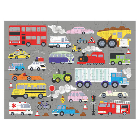 Mudpuppy Puzzle dwustronne 2w1 Środki transportu 100 elementów 6+