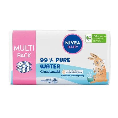 Baby chusteczki biodegradowalne 99% Pure Water 3x57szt