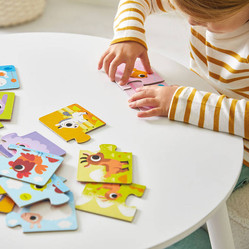 Janod Pierwsze puzzle do pary Zwierzęta i ich dzieci 24 elementy 2+
