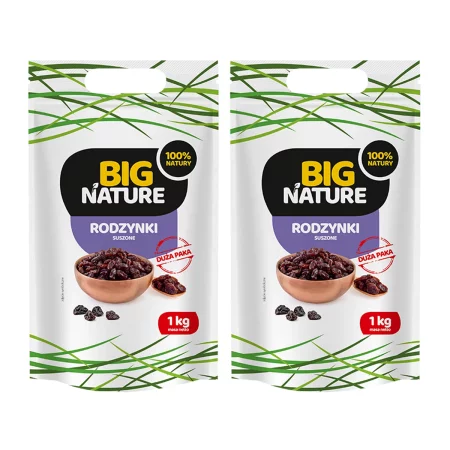 Zestaw 2x Big Nature Rodzynki 1kg