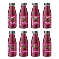 Zestaw 8x EkaMedica Smoothie malina-burak-czarna porzeczka 250ml