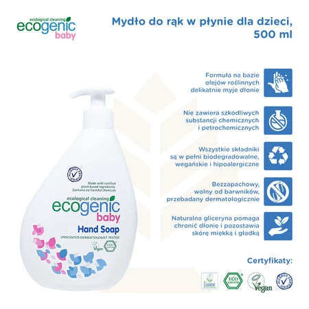 Ecogenic Mydło w płynie  baby Eko 500 ml