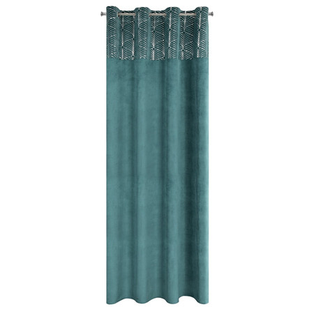 ZASŁONA GOTOWA LINDI 140 X 250 CM TURKUSOWY