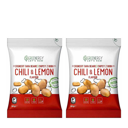 Zestaw: 2x Chipsy z bobu o smaku