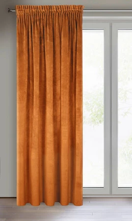 ZASŁONA GOTOWA VILLA NA TAŚMIE 140 X 270 CM RUDY