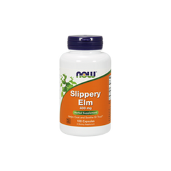 Now Foods Slippery Elm Wiąz Czerwony 400mg na wsparcie układu pokarmowego 100 kaps.