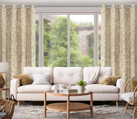 ZASŁONA GOTOWA ODETA 135 X 250 CM BEŻOWY