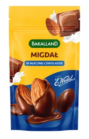 Bakalland Migdały w mlecznej czekoladzie 75g