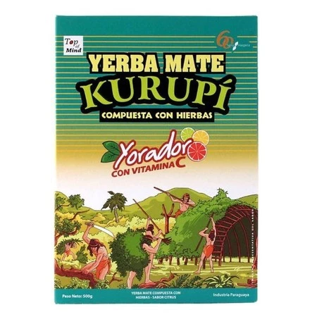 Yerba Mate Kurupi Sabor Citrus 500 g