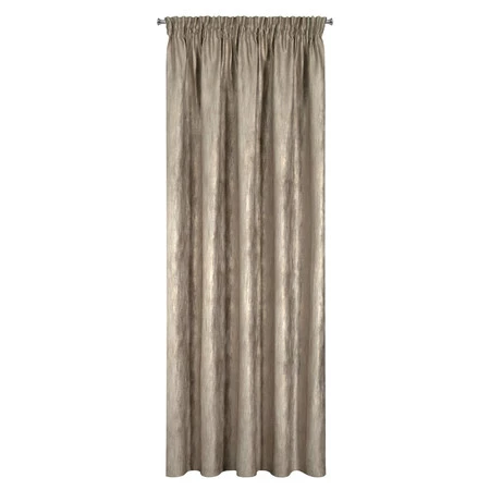 ZASŁONA GOTOWA ESTEL NA TAŚMIE 140 X 270 CM CIEMNOBEŻOWY