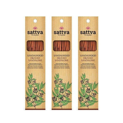 Zestaw: 3x Natural Indian Incense naturalne indyjskie kadzidełko Drzewo Sandałowe 15szt