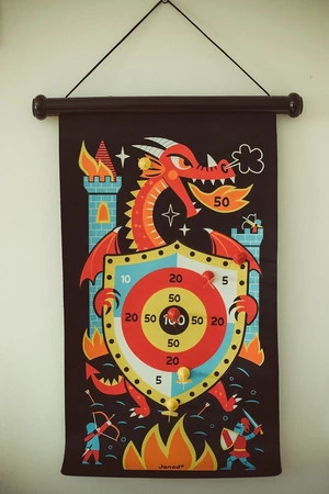 Janod Magnetyczna gra w rzutki Smoki