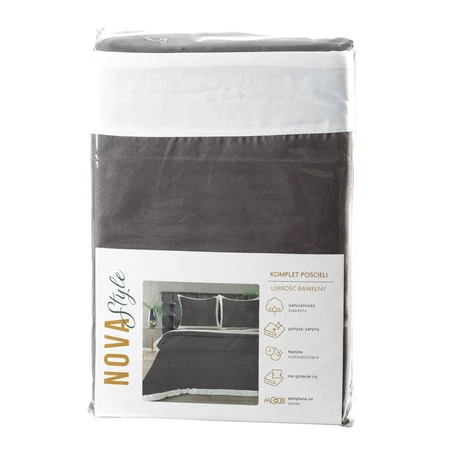 Komplet pościeli Laura, 220 x 200 cm, Popielaty