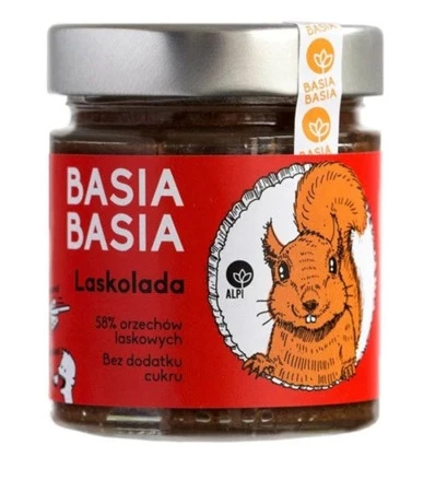 Basia Basia Laskolada Krem z orzechów bez dodatku cukru 210 g