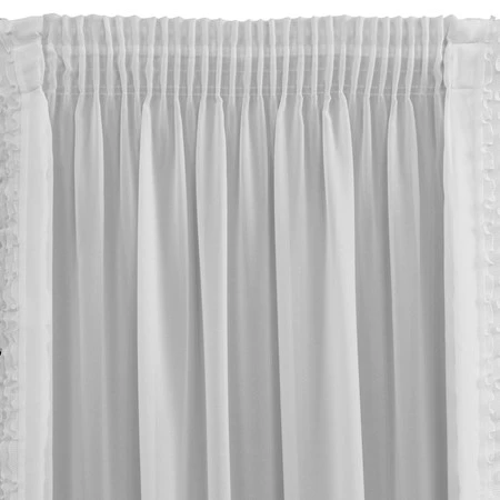 FIRANA GOTOWA LUISA NA TAŚMIE 140 X 270 CM BIAŁY