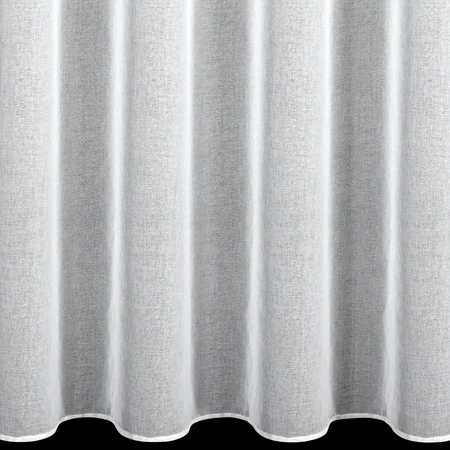 Firana rozm.: 140 x 250 cm, biała ze złotymi gwiazdkami kółka