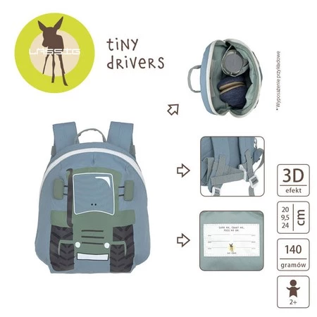 Lassig Plecak do przedszkola dla przedszkolaka Tiny Drivers Traktor