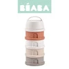 BEABA Pojemniki na mleko w proszku 4 komory cotton white/terracotta