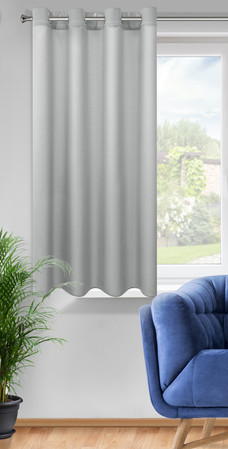 ZASŁONA GOTOWA RITA 140 X 175 CM STALOWY