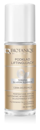 Biotaniqe, Terapia Śluzem Ślimaka, Podkład Liftingujący do Cery Dojrzałej - 01 VANILIA, 30 ml