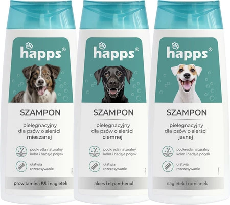 HAPPS Szampon pielęgnacyjny dla psów o jasnej sierści 200ml