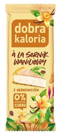 Baton z nerkowców A'la sernik waniliowy bez dod. cukru 35 g