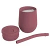EZPZ Silikonowy kubeczek ze słomką Mini Cup + Straw Training System 120 ml Mauve