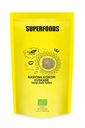 Bio Planet Nasiona konopi łuskane BIO 600g