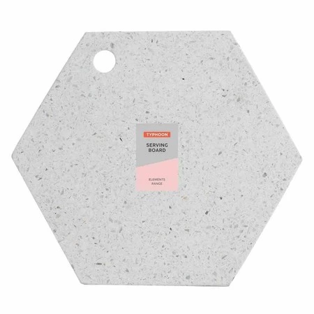 TYP - Deska do serwowania heksagon, lastryko, Elem