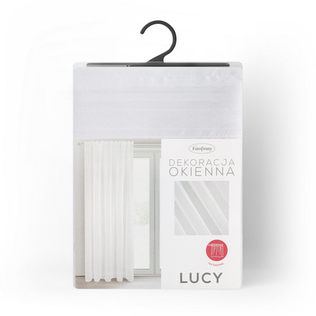 FIRANA GOTOWA LUCY NA TAŚMIE 140 X 270 CM BIAŁY
