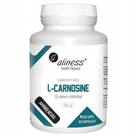 Aliness L-Carnosine 500 mg x 60 Vege caps.