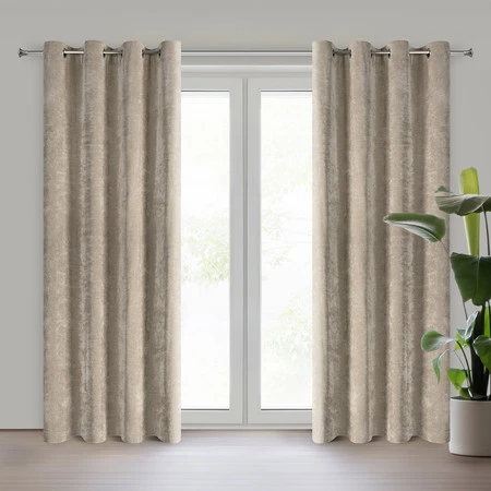 Zasłona  ZAS/NILO/KAWA 140X250 PRZEL