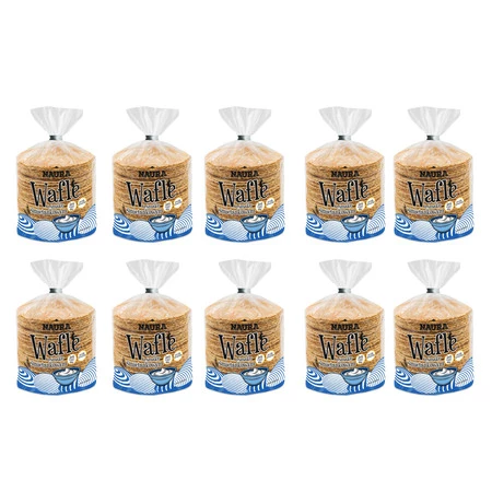 Zestaw 10x Wafle pszenne o smaku śmietankowym 100g